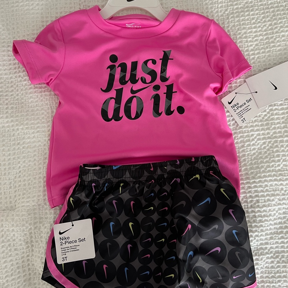 Nike Pink and Black Pajama Set for Cozy Comfort